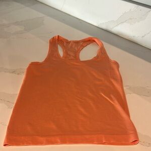 Lulu Lemon Racer Back Tank Size 2. Orange